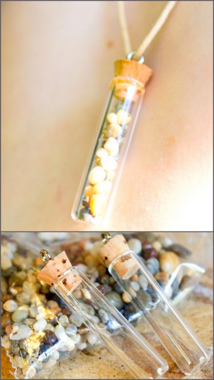 DIY Treasure Vial Necklace Tutorial from Crafting a Green World. I like this tutorial because I didn