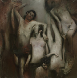  Autorretrato, 2010. Óleo sobre lienzo, 165x165cm.Alejandro Marco  