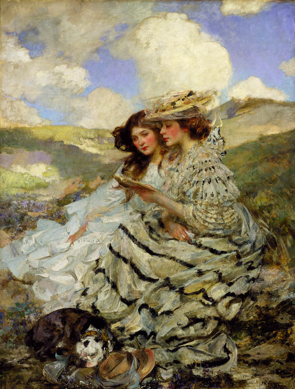 oddnoah:  On the Dunes (Lady Shannon and Kitty)  1900-1910 James Jebusa Shannon