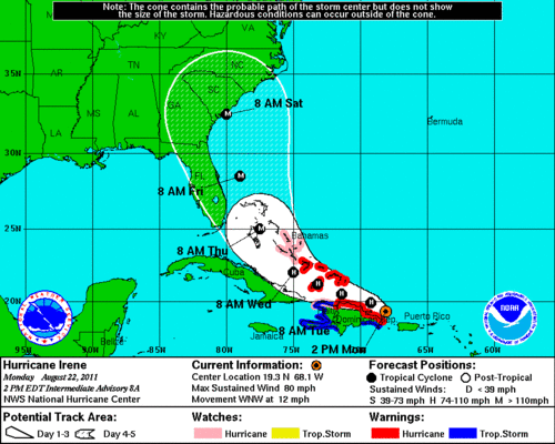 Sex USA.gov: Hurricane Irene Heads Toward Florida pictures