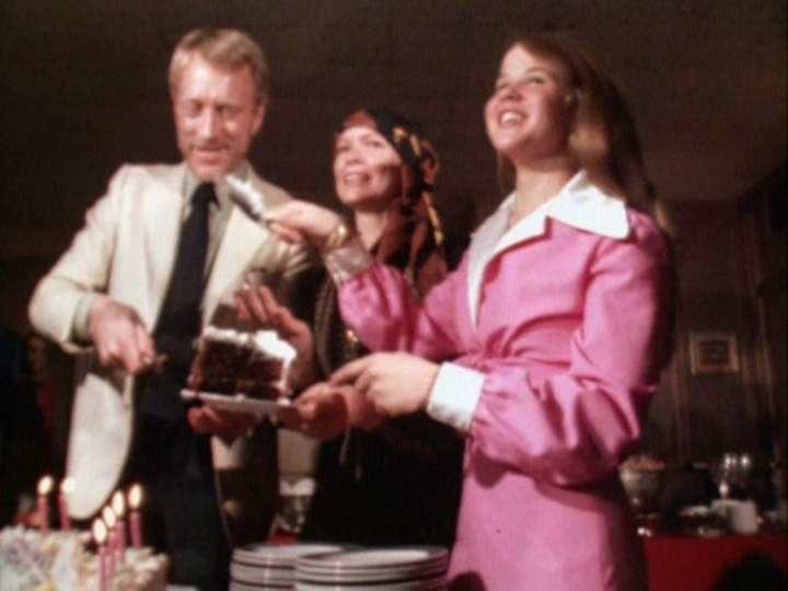 theexorcist:  Linda Blair celebrates her 15th birthday with cast and crew from the