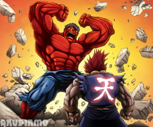 It was nice knowing you Hulk.Akuma vs. Red Hulkby ~gaudiamo