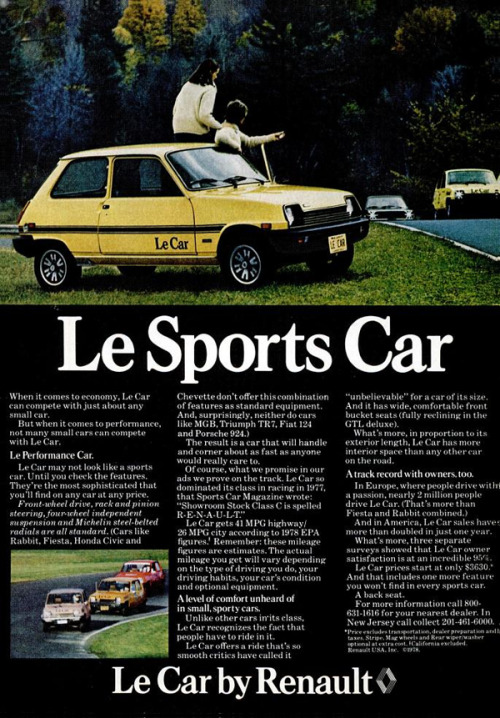 Le Car, 1978