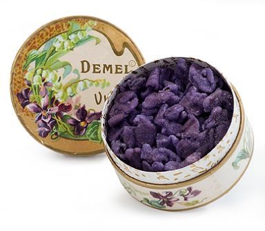 laurenjenae:Demel’s Violet blossom leaves candied in sugar! Very old-fashioned treat! Demel was foun