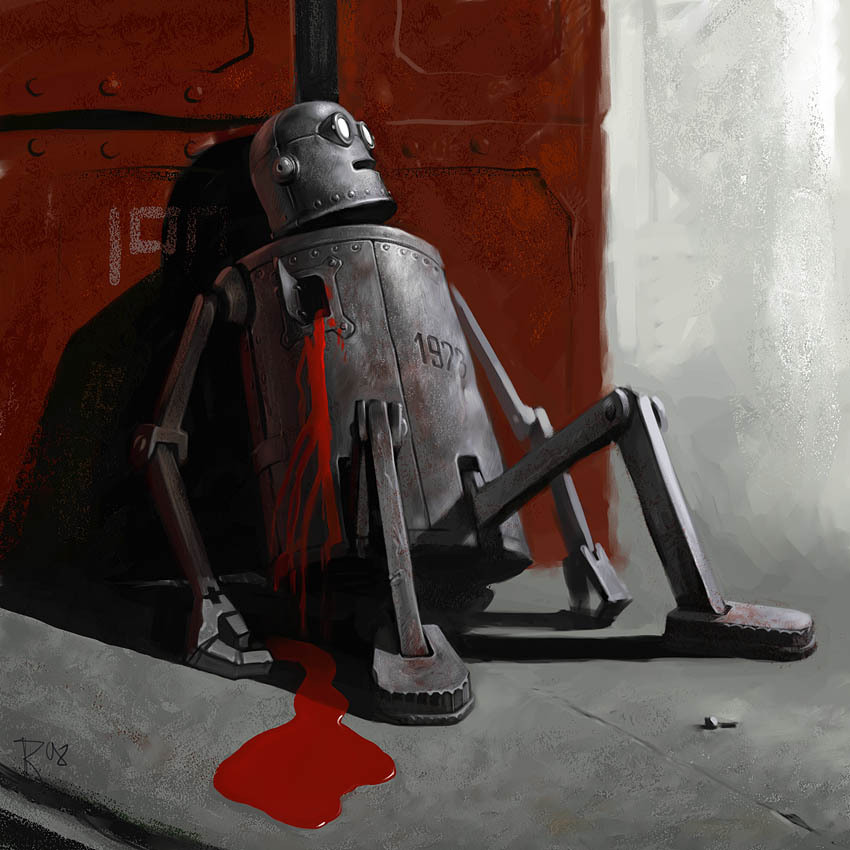 fer1972:  Robot is Dead by Waldemar-Kazak 