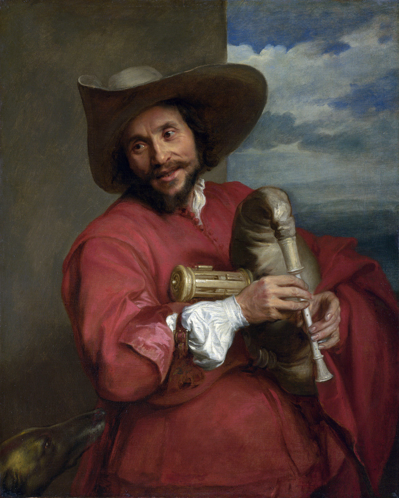 peira:  Sir Anthony van Dyck:  Portrait of Francois Langlois (c.1630) 