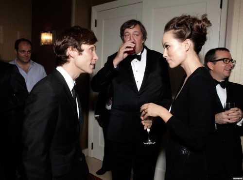 nomorearoving:So I guess there was this party of hot gorgeous celebrities and Stephen Fry was ther