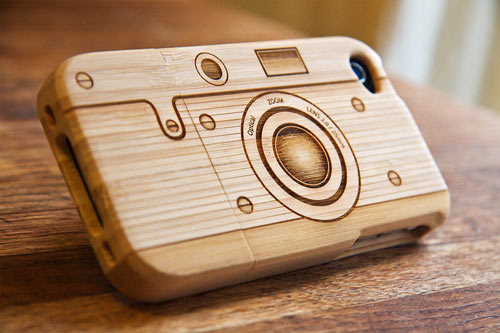 XXX hunsonisgroovy:  Wood Camera iPhone 4 Case photo