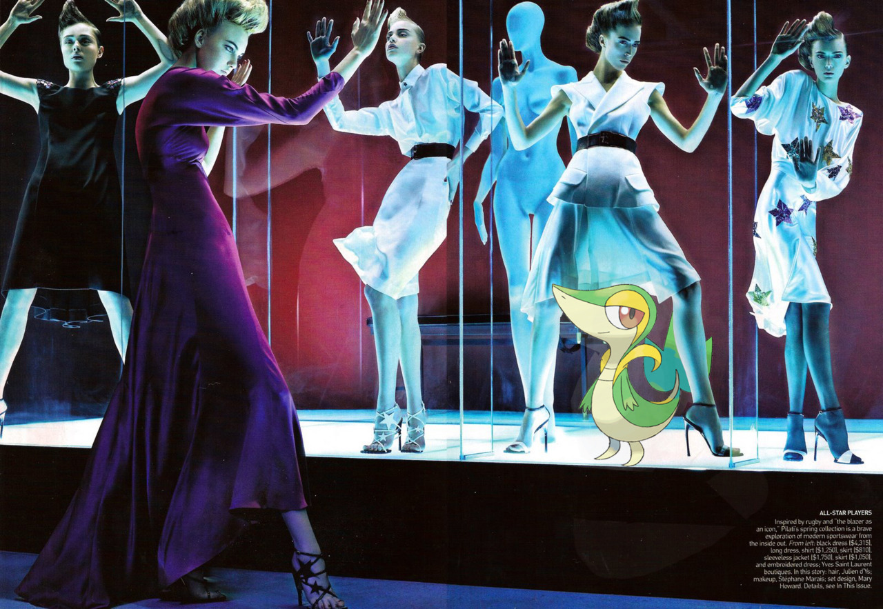 pokexfashion: vogue us march 2008; coco rocha, caroline trentini, gemma ward, raquel
