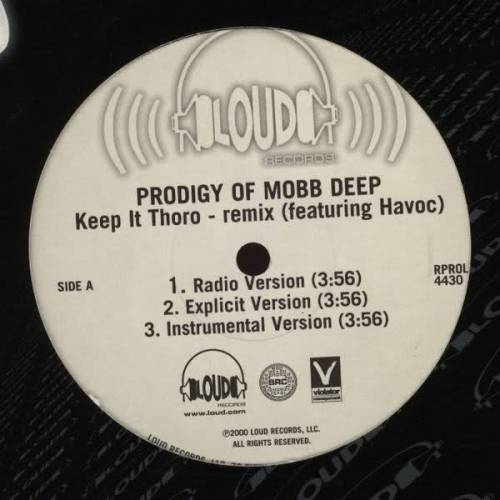 KEEP IT THORO A1. Keep It Thoro (Clean) A2. Keep It Thoro (Main) A3. Keep It Thoro (Instrumental) A4. Keep It Thoro (Main Acapella) A5. Keep It Thoro (Clean Acapella) B1. Keep It Thoro ft. Havoc (Clean) B2. Keep It Thoro ft. Havoc (Main) B3. Keep It Thoro