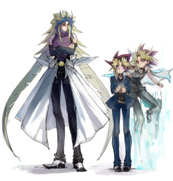 miss-nerdgasmz:  reversebladesword:  nerdgasmz:  YUGI. DOX.GIMME YOUR SHOES. LKJSHA.FJKHDSAHF  I want to dress like Yuugi. Dat based leather duelist swag. That’s what I want to look like.  AGREED. ALL THE WAY. I want Dox’s badasslongcoat swag on top