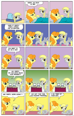 swaetshrit:  derpytwizzle:  Got bored, looked at old favorites.  I still fucking love this.  Here, I made the ending:   omg those Derpfield comics are amazing XD