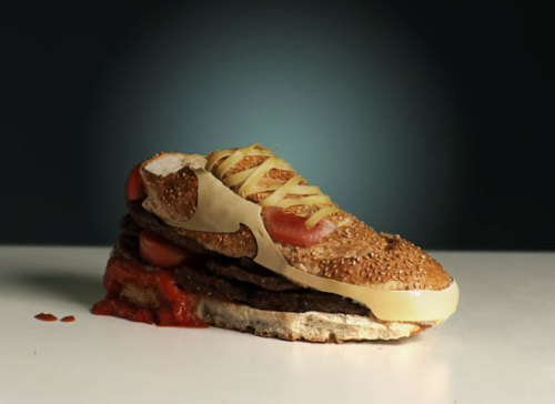 bizarre food..literally, it’s a SHOE burger!