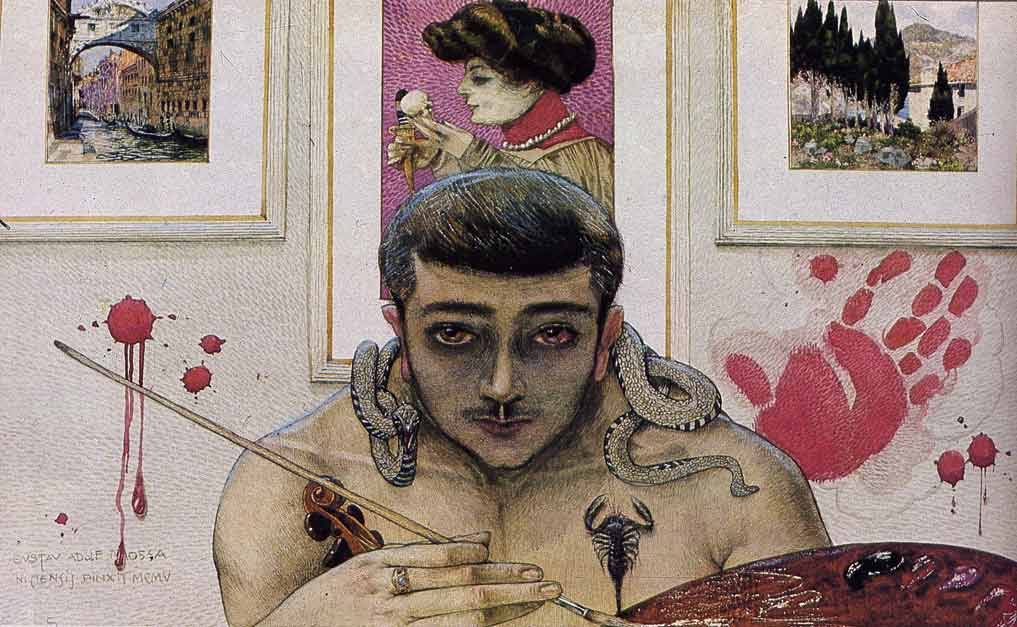 mermanonfire:  Mossa, self-portrait 