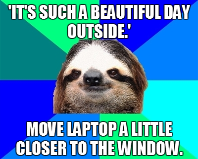more like move away from the glare that the light is making