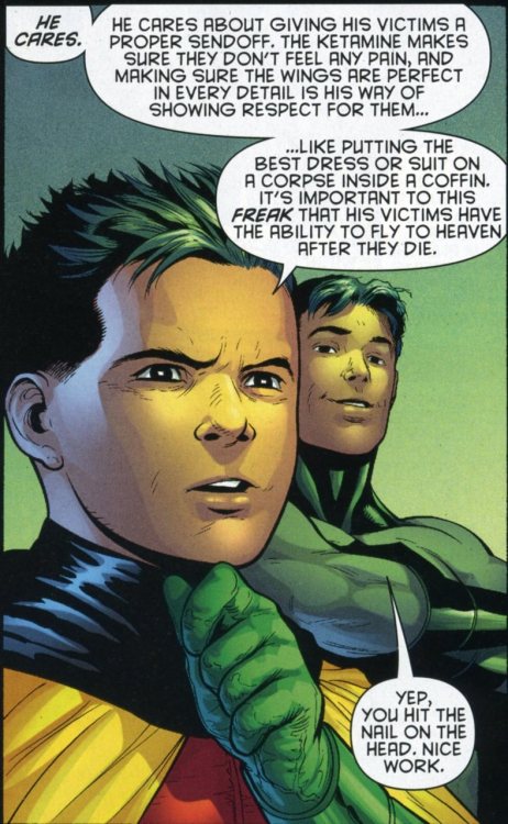 outofthecavern:lolintime:I love how proud Dick looks of Damian &lt;3^