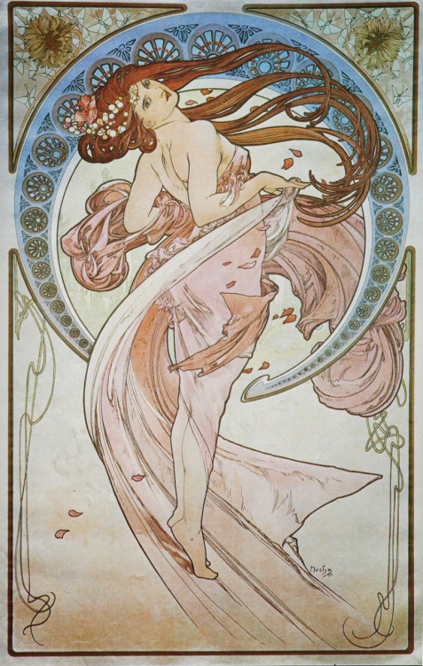 Alphonse Mucha (1860 – 1939)Some of my favourites from timeless work of a Czech Art Nouveau painter 