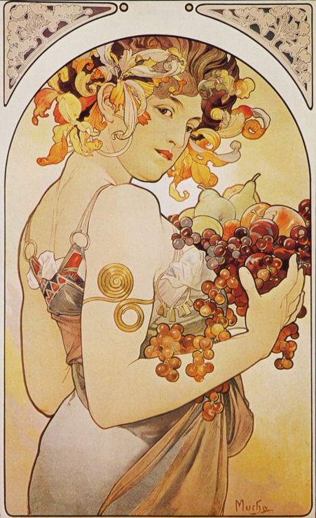 Alphonse Mucha (1860 – 1939)Some of my favourites from timeless work of a Czech Art Nouveau painter 