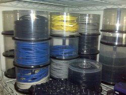Storagegeek:  Diy : What To Do With Empty Cd/Dvd Spindles Via Recyclart The Center