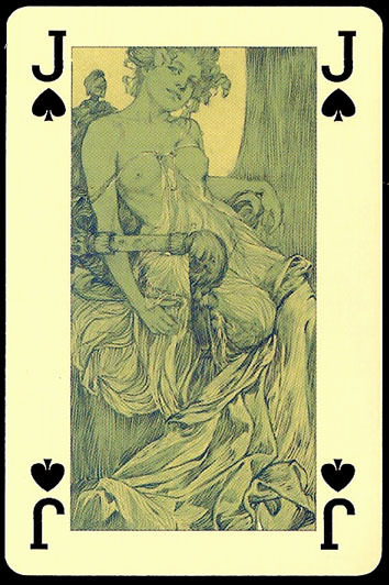 bohemea:  Mucha playing cards 