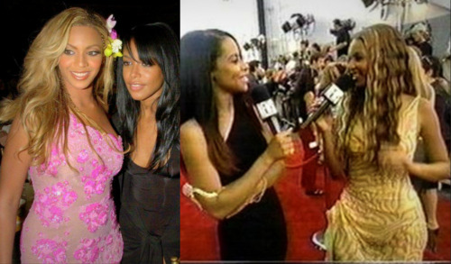 Aaliyah and Beyonce similar pics.. Thoughts? (Please reblog)