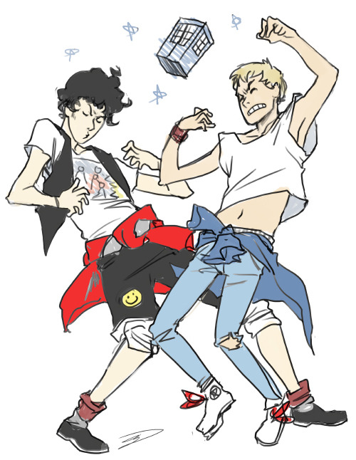 i was going to draw this two days ago but then i saw my hella jeff shirt on top of the laundry and got DISTACTED it’s because “john and sherlock’s excellent adventure” was too long when i was trying to title my last thing on DA