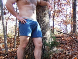 rednecklicker:  campingmen:  http://campingmen.tumblr.com/  Damn that’s hot 