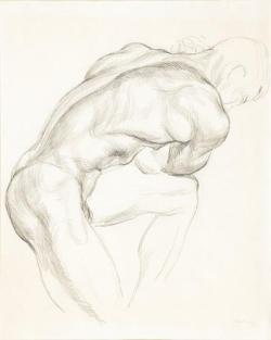 arthistory-blog:  Male nude (ca. 1940) by