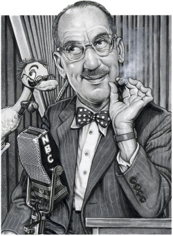 brianmichaelbendis: Groucho Marx by Drew Friedman 