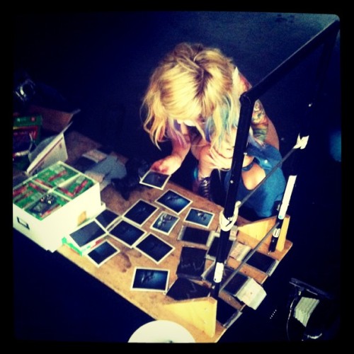 Fugi-roid insta-fun day! themisscrash:  Bts of Manchester on her shoot with @nathappel (Taken with instagram) 