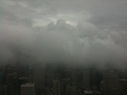 New-Yorkcity:  The Start Of Irene From The Observation Deck Of Empire State Building