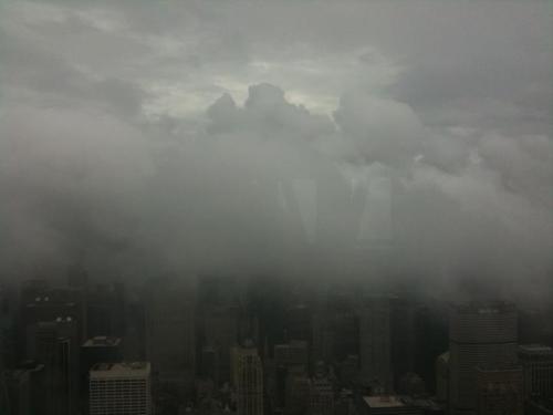 new-yorkcity:  The Start of Irene from the Observation Deck of Empire State Building 