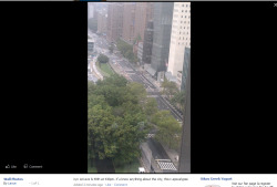 katedisconnected:  A friend of mine posted this on facebook.NYC, 1st avenue and 94th at 4:30 pm.. Spooky. 