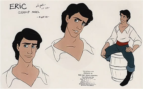 Prince Eric Clean Up Model Sheet