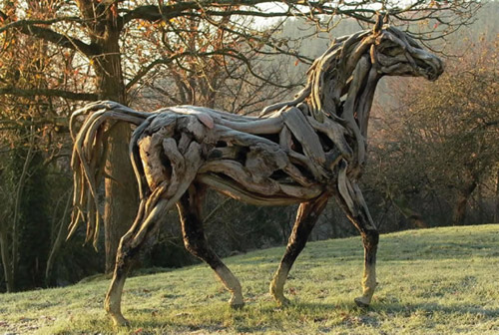 pikachooooo:  Driftwood sculptures by Heather Jansch 
