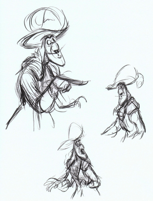 Captin Hook Concept Sketches
