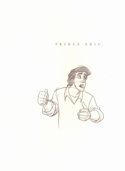 Prince Eric Sketch From “Walt Disney’s Little Mermaid: The Sketchbooks Series”