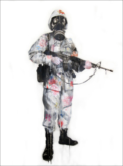 darksilenceinsuburbia:  Antony Micallef. Peace keeper. Oil on canvas, 115cm x 140cm. 