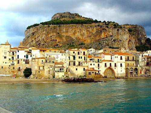 | ♕ |  Waterfront of Cefalù, Sicily  | by © lan4t | via ysvoice