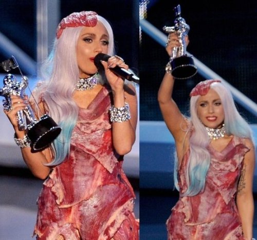 codywasbornthisway:  Lady Gaga, 2009-2011 VMA’s   oh gaga
