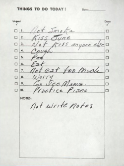 yerawizardharry:  A to-do list by Johnny Cash. 