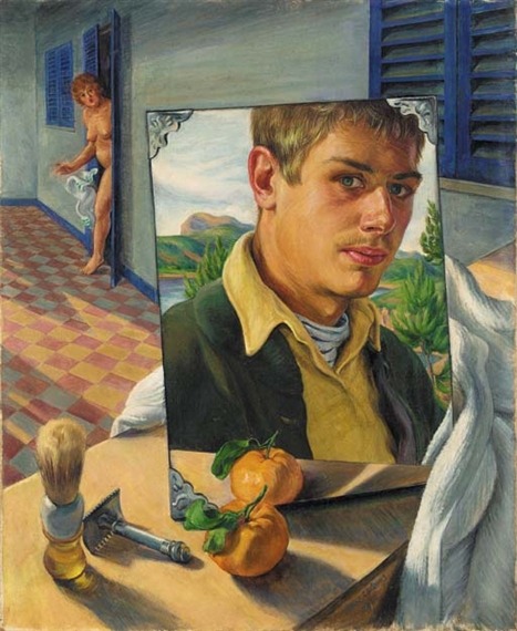 art-mirrors-art:  Paul Cadmus - Self-portrait on Majorca (1930) 
