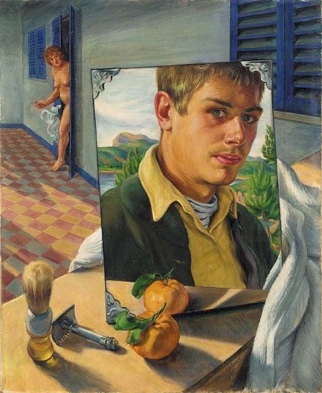 art-mirrors-art:  Paul Cadmus - Self-portrait on Majorca (1930) 