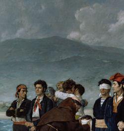 loverofbeauty:  zombiecowboy: “The Execution by Firing Squad of Torrijos and his Colleages on the beach at Málaga” (detail), Antonio Gisbert, 1888, Prado Museum, Madrid, Spain. 