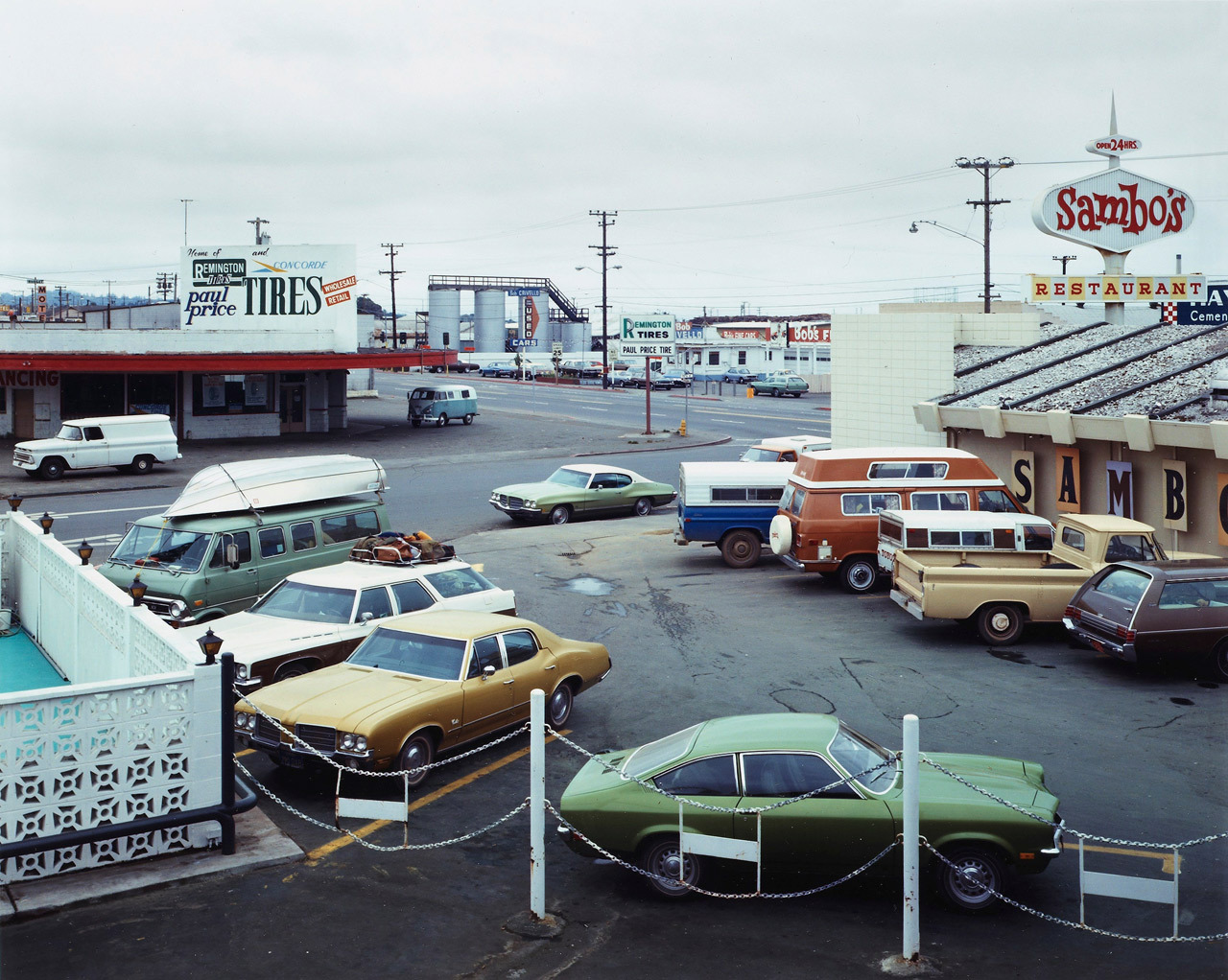 5th Street and Broadway, Eureka, California, September 2, 1974 photo by Stephen Shore