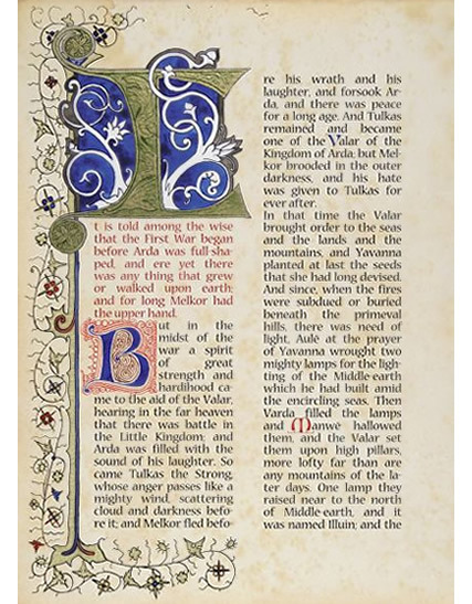 Handmade copy of The Silmarillion (Edel-Silmarillion) created by Benjamin HarffTL: I wanted to talk 