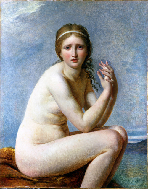 mesbeauxarts:Jacques-Louis David. Psyche Abandoned. ca. 1795.Oil on canvas.Private collection.