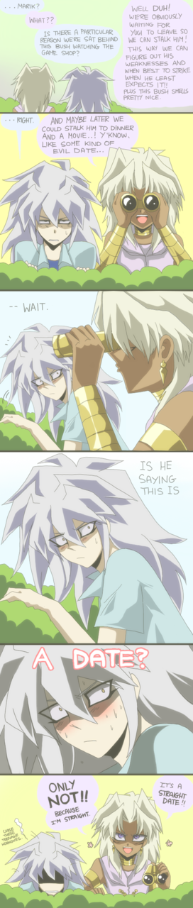 ohmaliciousme:  sillyyugiohfanon:  (high res because tumblr is stupid) I think this