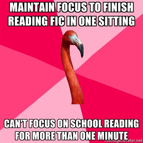 fuckyeahfanficflamingo:Powinnam się zacząć niepokoić.