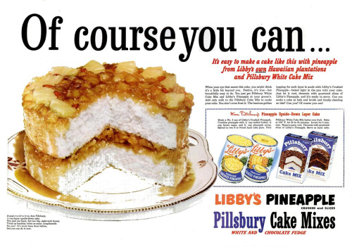 Pillsbury Cake Mix and Libby&rsquo;s Pineapple, 1951